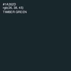 #1A262D - Timber Green Color Image